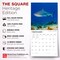 BrownTrout; Sharks | 2027 12 x 24 Inch (Hanging) Monthly Square Wall Calendar | Plastic-Free; Category:Wall Calendars; Image:7